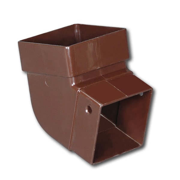 Amerimax Home Products Amerimax 3.88 in. H X 3.63 in. W X 3.63 in. L Brown Vinyl U Gutter Elbow T1525 - main